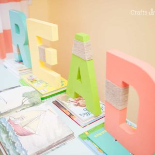 Make these colorful and unique READ letters for a kids' bedroom, book nook, library, or anywhere else that people will hang out and read!