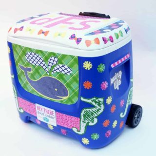 How to decorate a cooler with Mod Podge