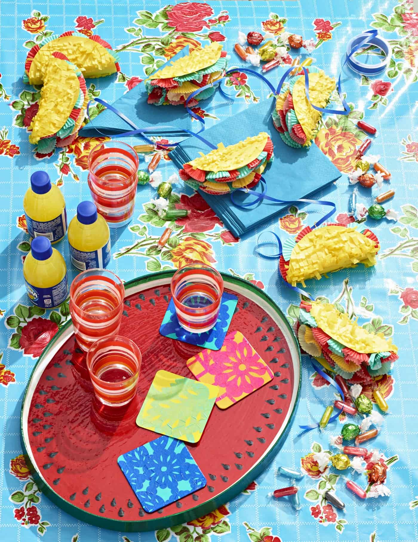 Cute Cinco de Mayo Crafts: Coasters and Garland