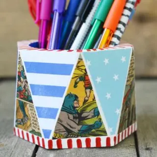 How to decorate a pencil cup