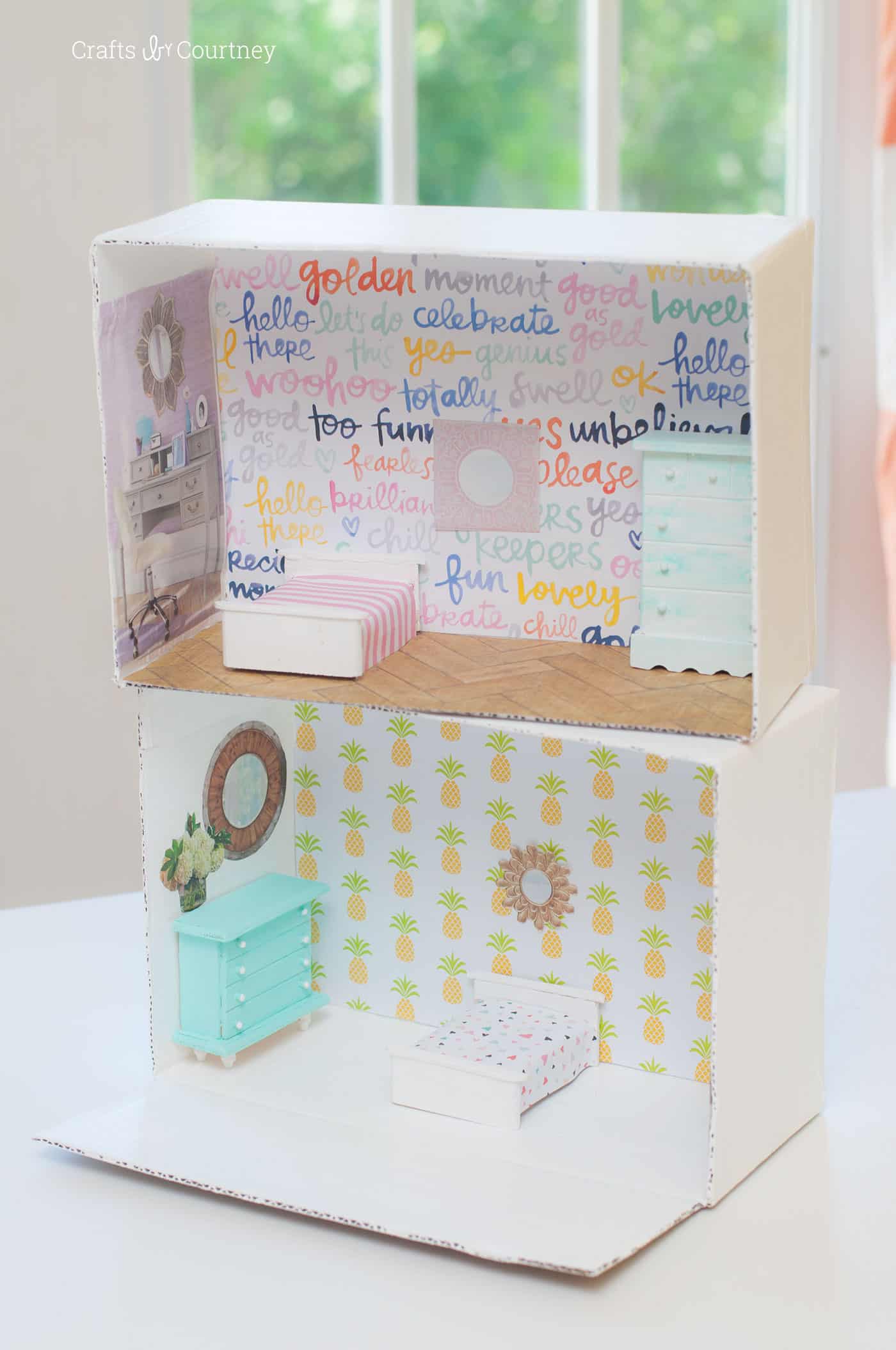 How to Make a Dollhouse Out of Cardboard