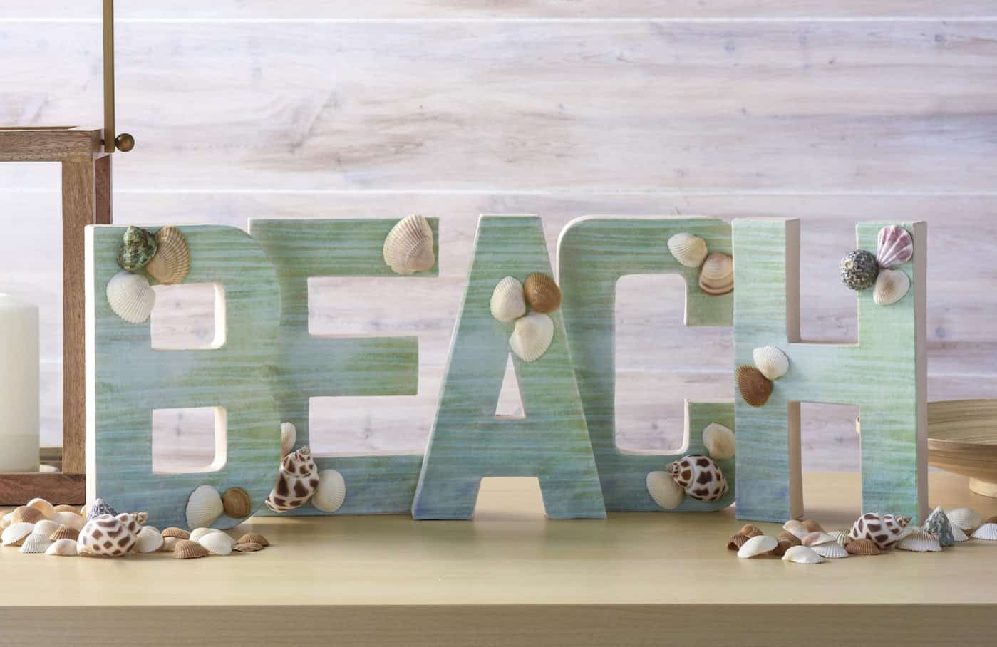 Beachy themed letters