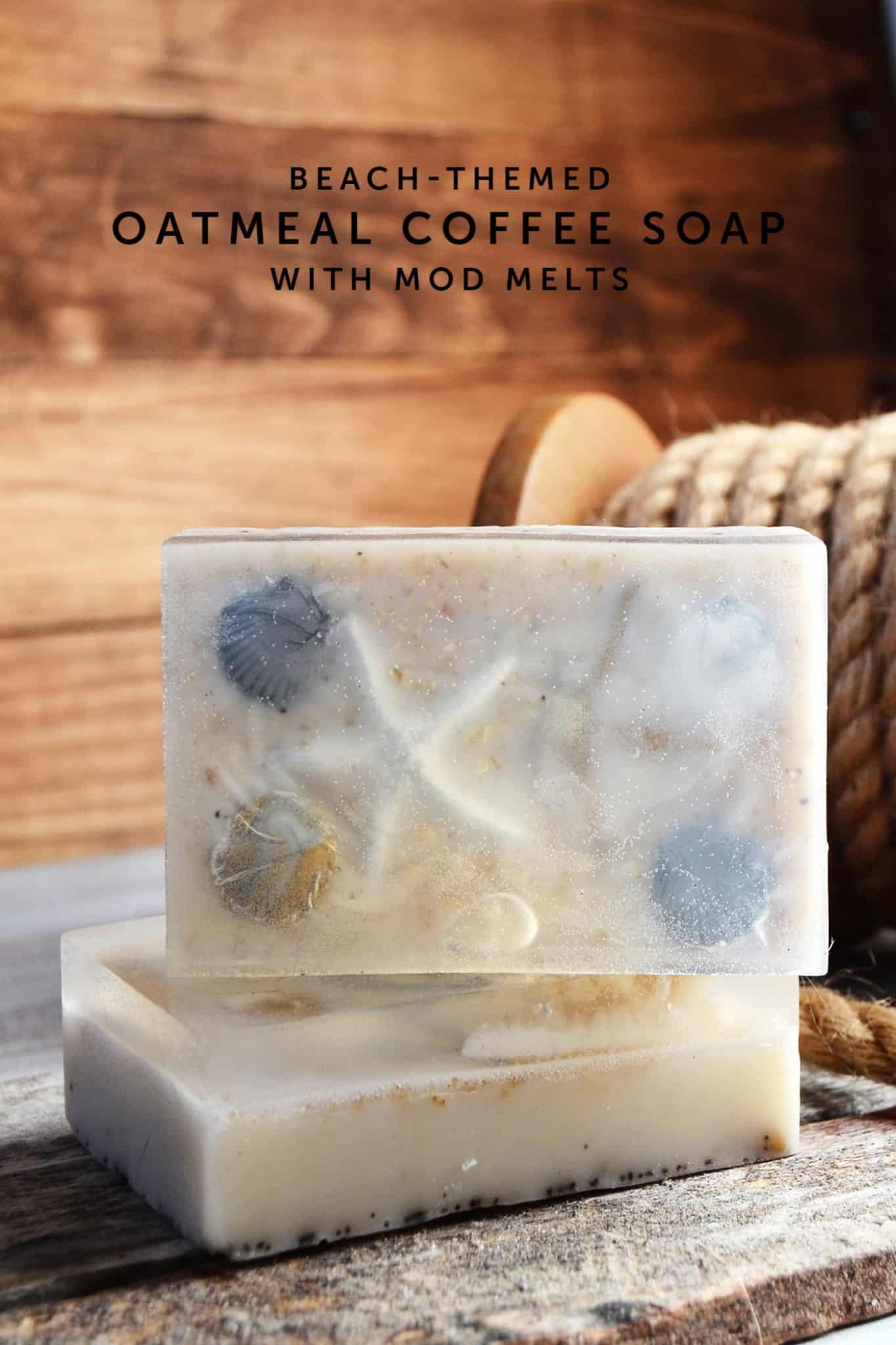 DIY Beach Themed Oatmeal Soap with a Surprise