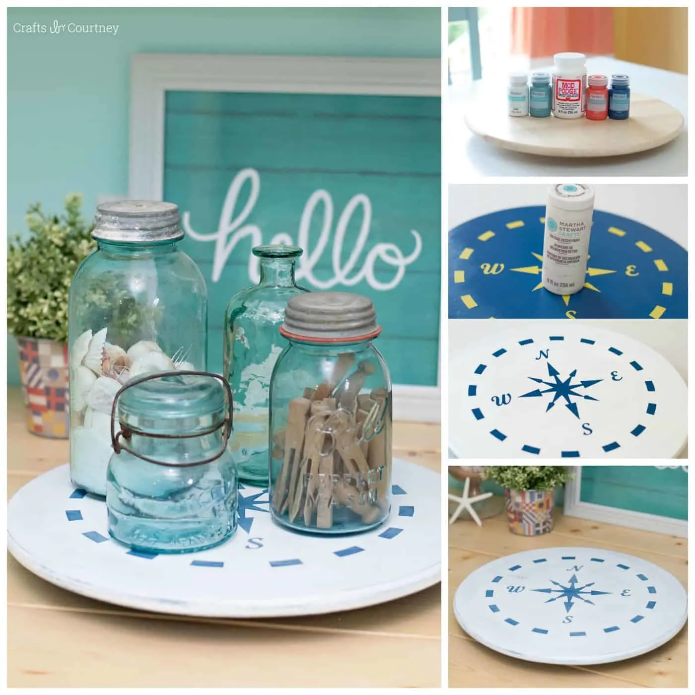 How to paint a lazy susan with chalk paint