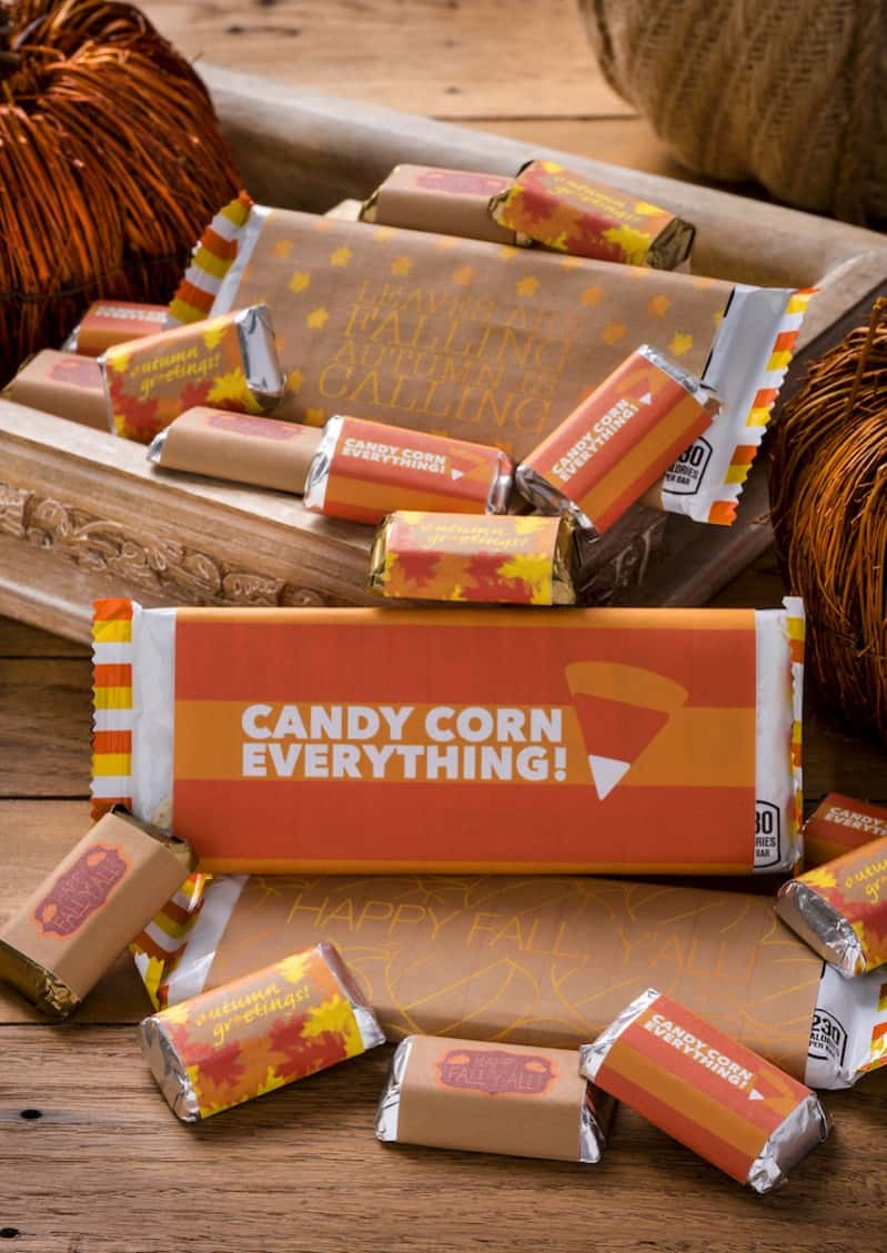 Fall Candy Bar Wrappers (Free Printables!)
