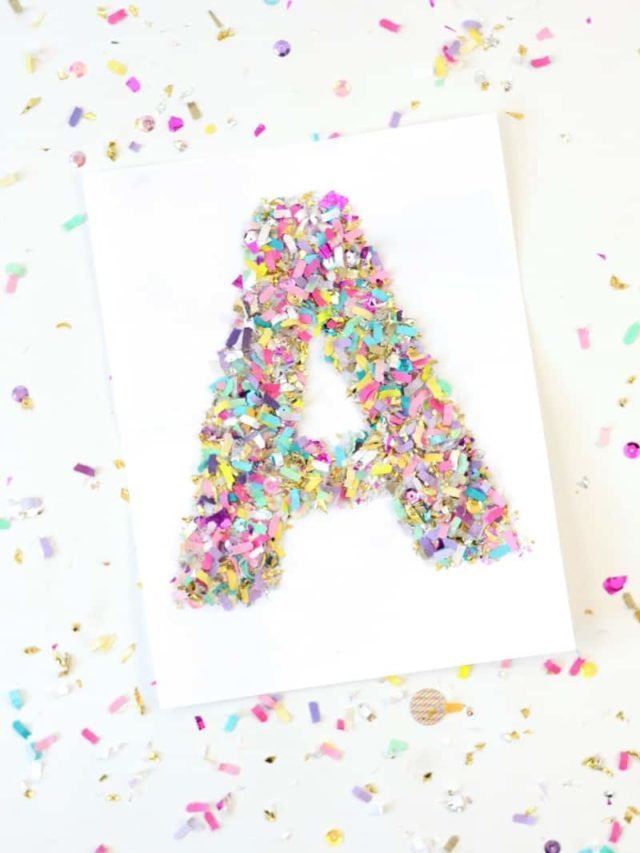 Confetti Letters for Party or Decor Story