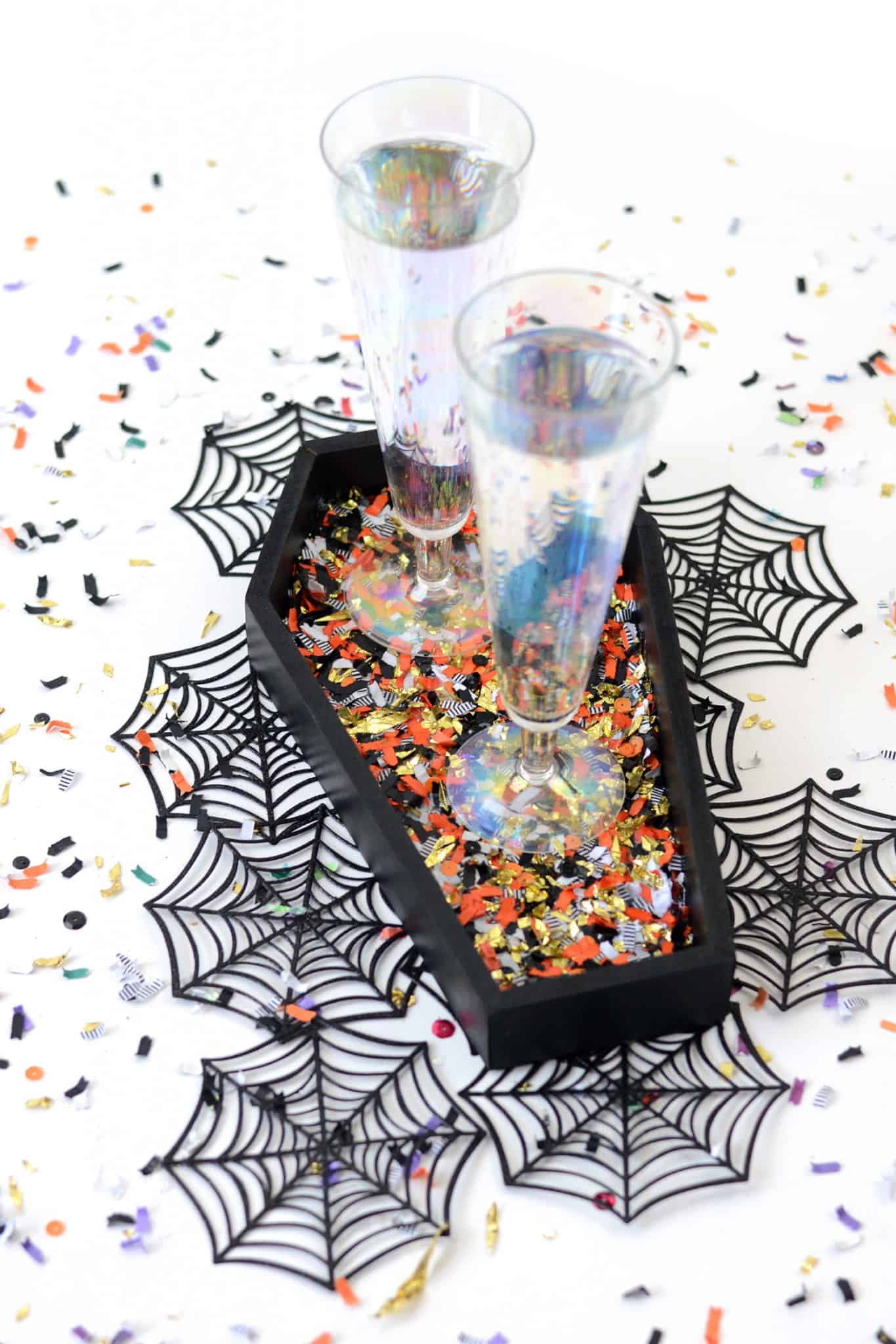 Coffin Tray for a Halloween Celebration