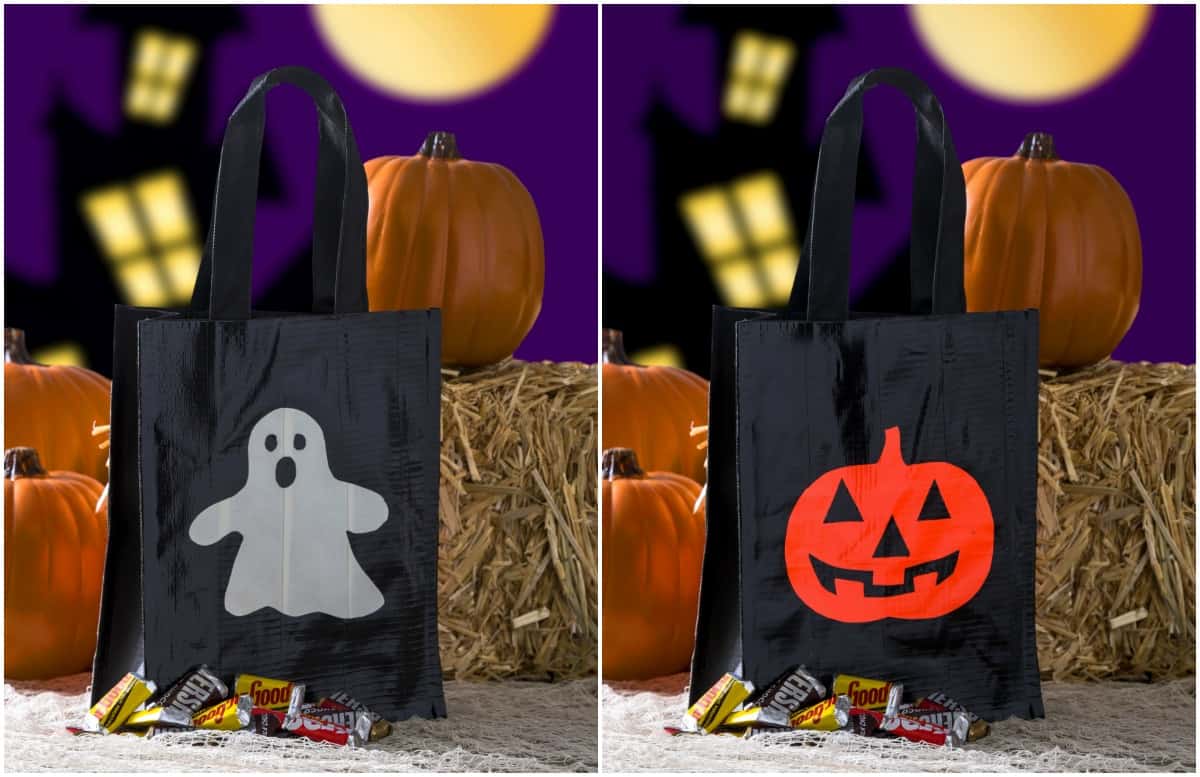 Duck Tape DIY Trick or Treat Bag Two Ways!