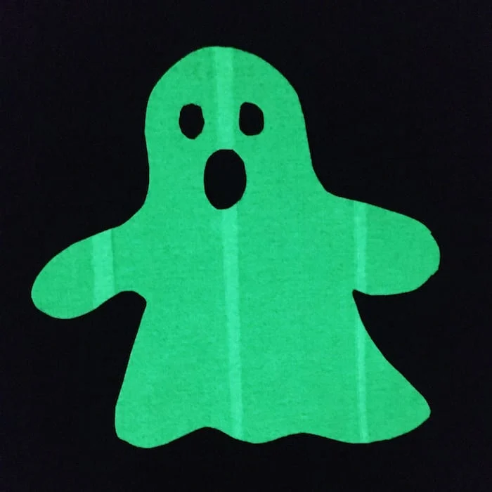 Glow in the dark ghost with Duck Tape