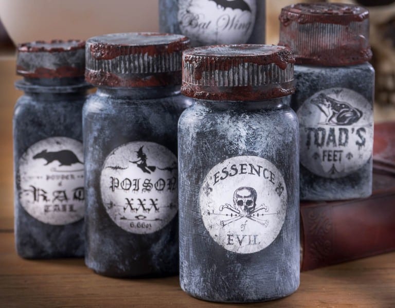 DIY potion bottles for Halloween