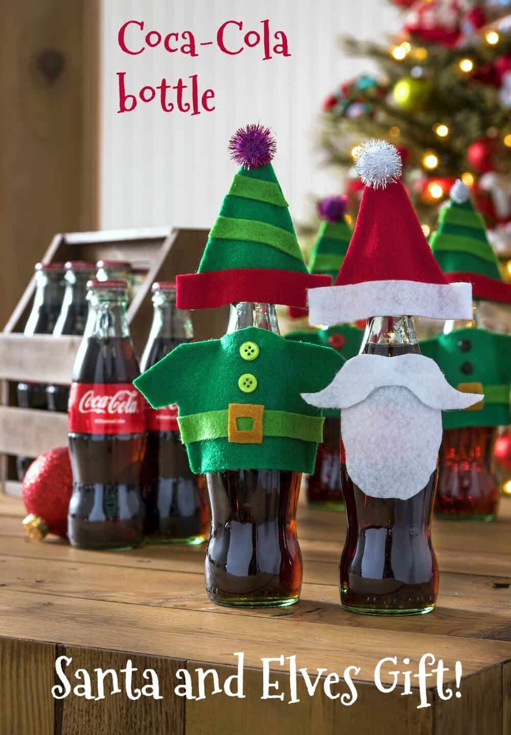 Coca-Cola Bottle Santa and Elves Gift!