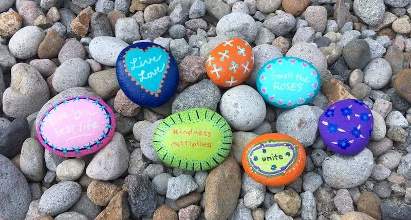 Do you need rock painting ideas for spreading rocks around your neighborhood or the Kindness Rocks Project? Here's some inspiration with my best tips!
