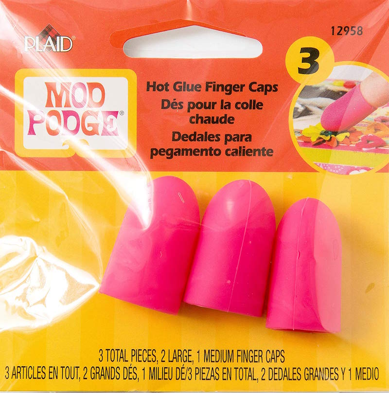 Mod Podge hot glue gun silicone finger caps