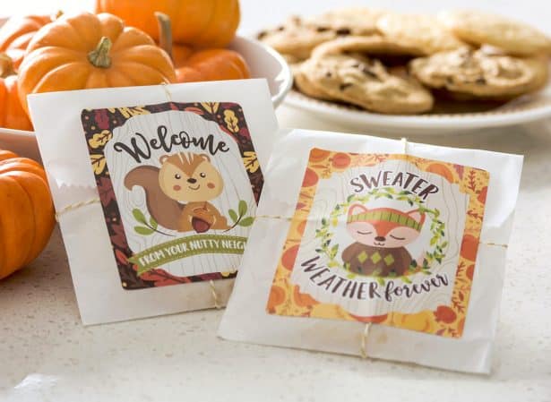 Thank you gifts for neighbors for fall