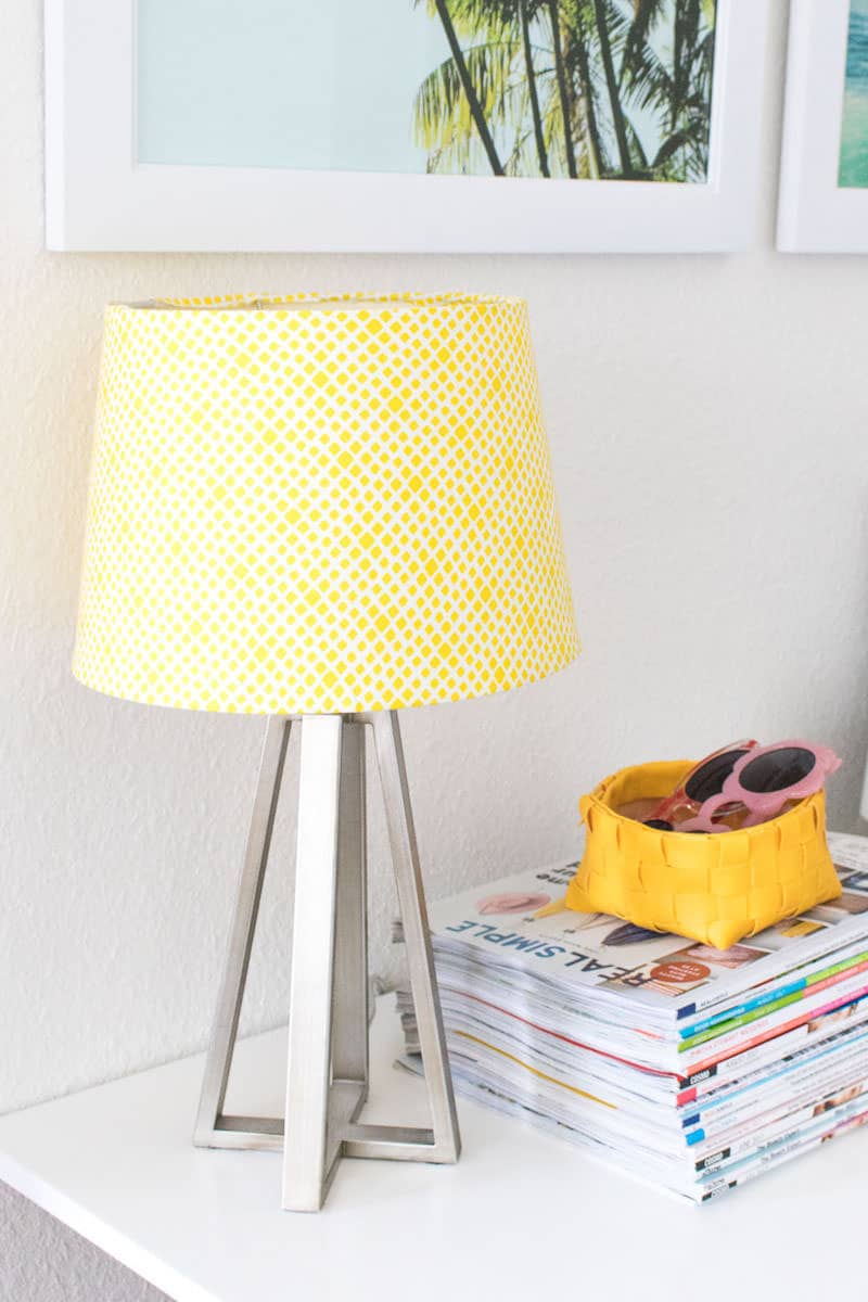 Mod Podge Lamp Shade Makeover in Minutes