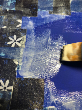 Add Mod Podge to the canvas