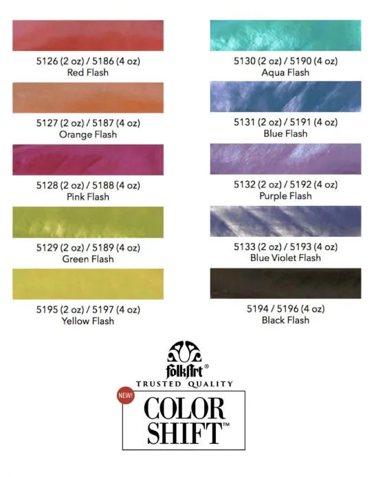 color shift paint color chart