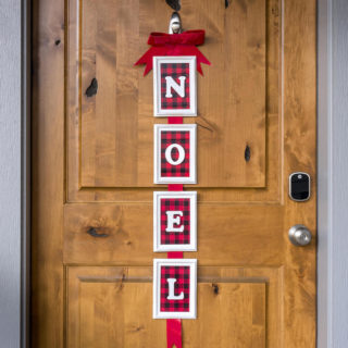 DIY Christmas door decor