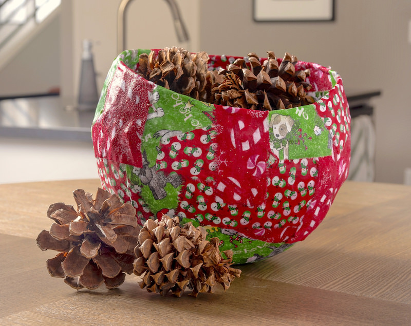 DIY Christmas Bowl Makes a Cool Centerpiece