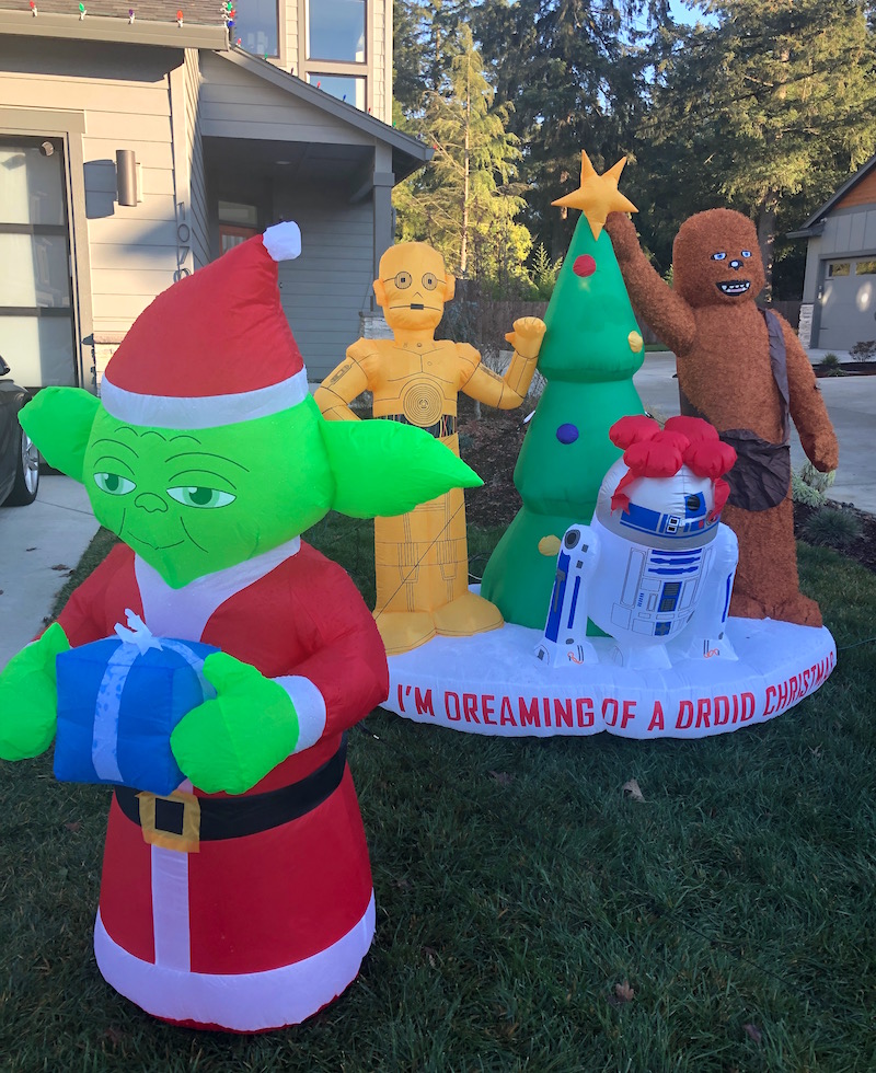 Star Wars Christmas inflatables