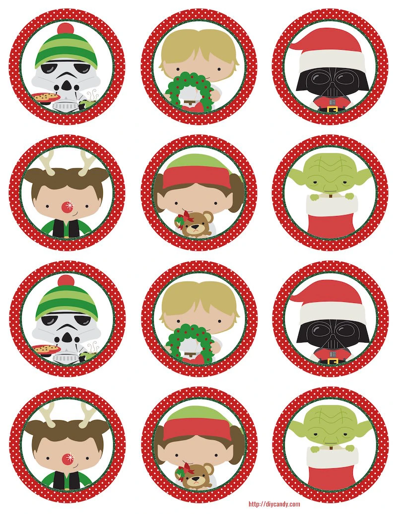Star Wars Christmas stickers