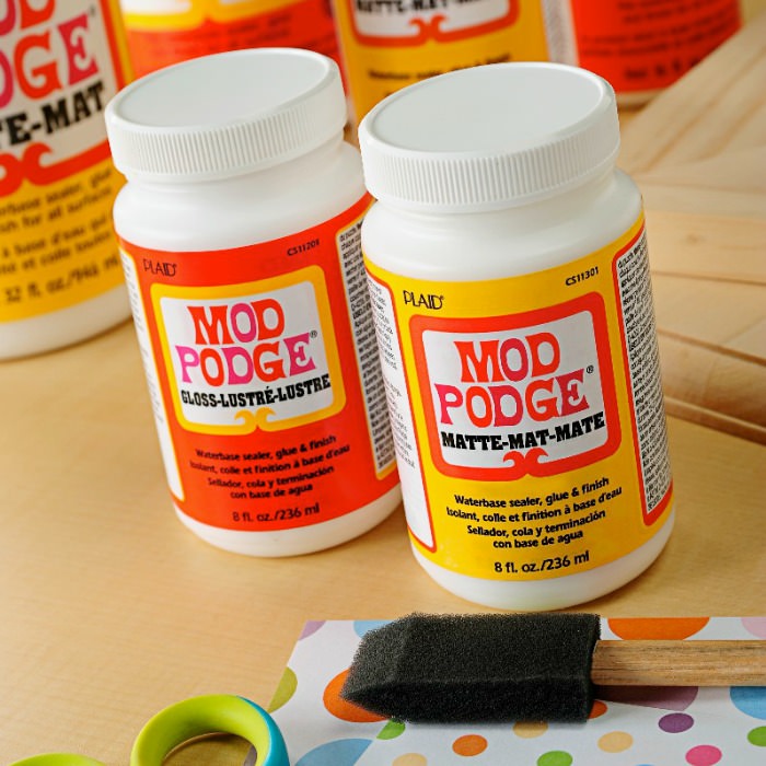 bottle of Mod Podge Gloss and Mod Podge Matte