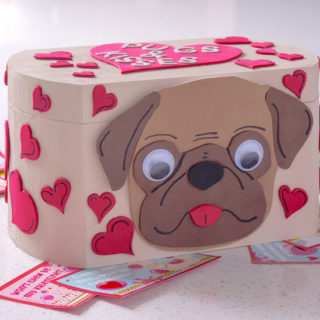 Pugs and Kisses valentine box