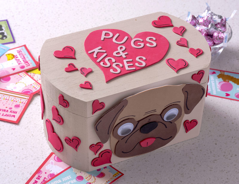 Pugs and Kisses valentine's day box