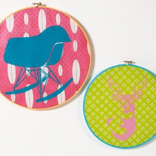 embroidery hoop wall art