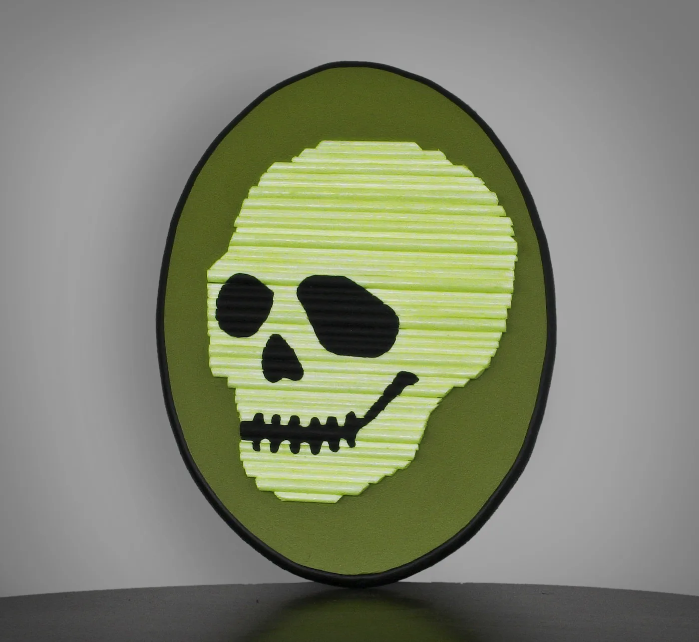 DIY Halloween skeleton decor that glows