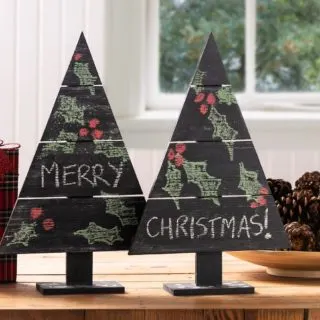 Chalkboard Christmas trees