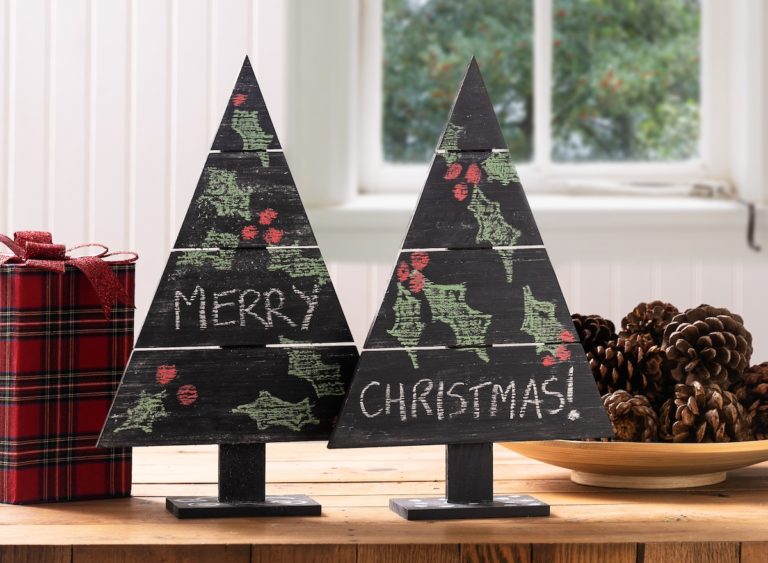 Chalkboard Christmas trees