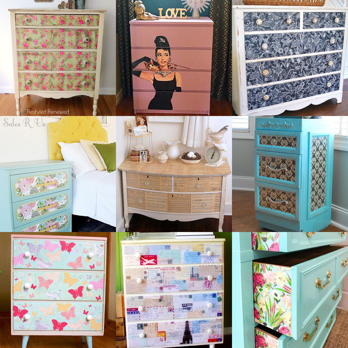 DIY Fabric Wrapped Dresser Makeover - Little Red Window