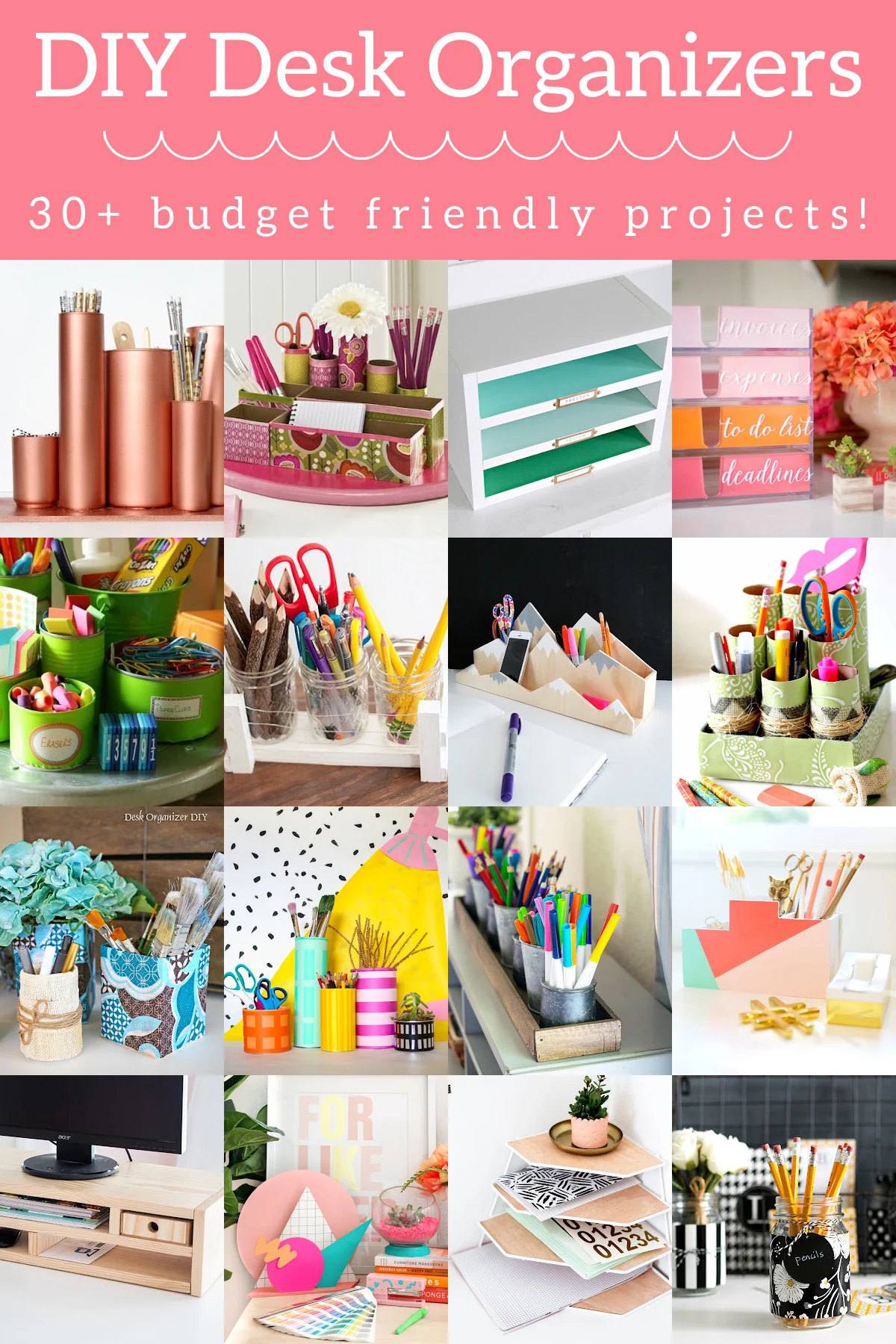 21 Easy And Creative DIY Organizer Ideas For Your Desk - Anika's DIY Life