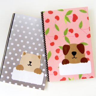 how to cover a notebook with paper