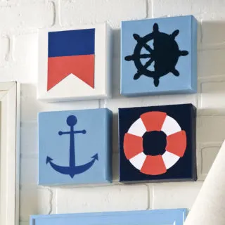 How to make DIY nautical canvases