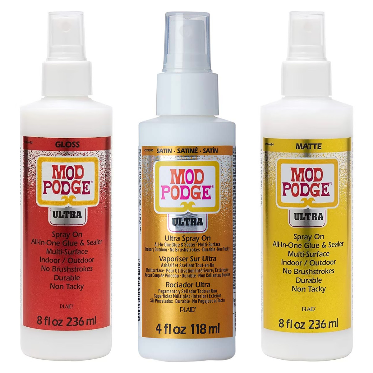 Plaid Mod Podge Ultra Spray Adhesive 8-oz Matte - Quick Dry, Non-Toxic,  Arts & Crafts, Interior Use, Clear Finish in the Spray Adhesive department  at