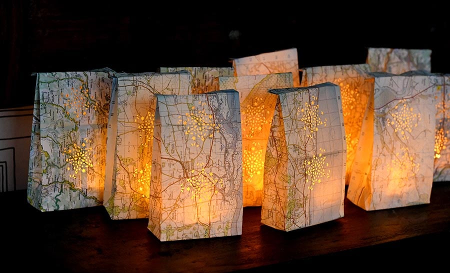 map luminary bags