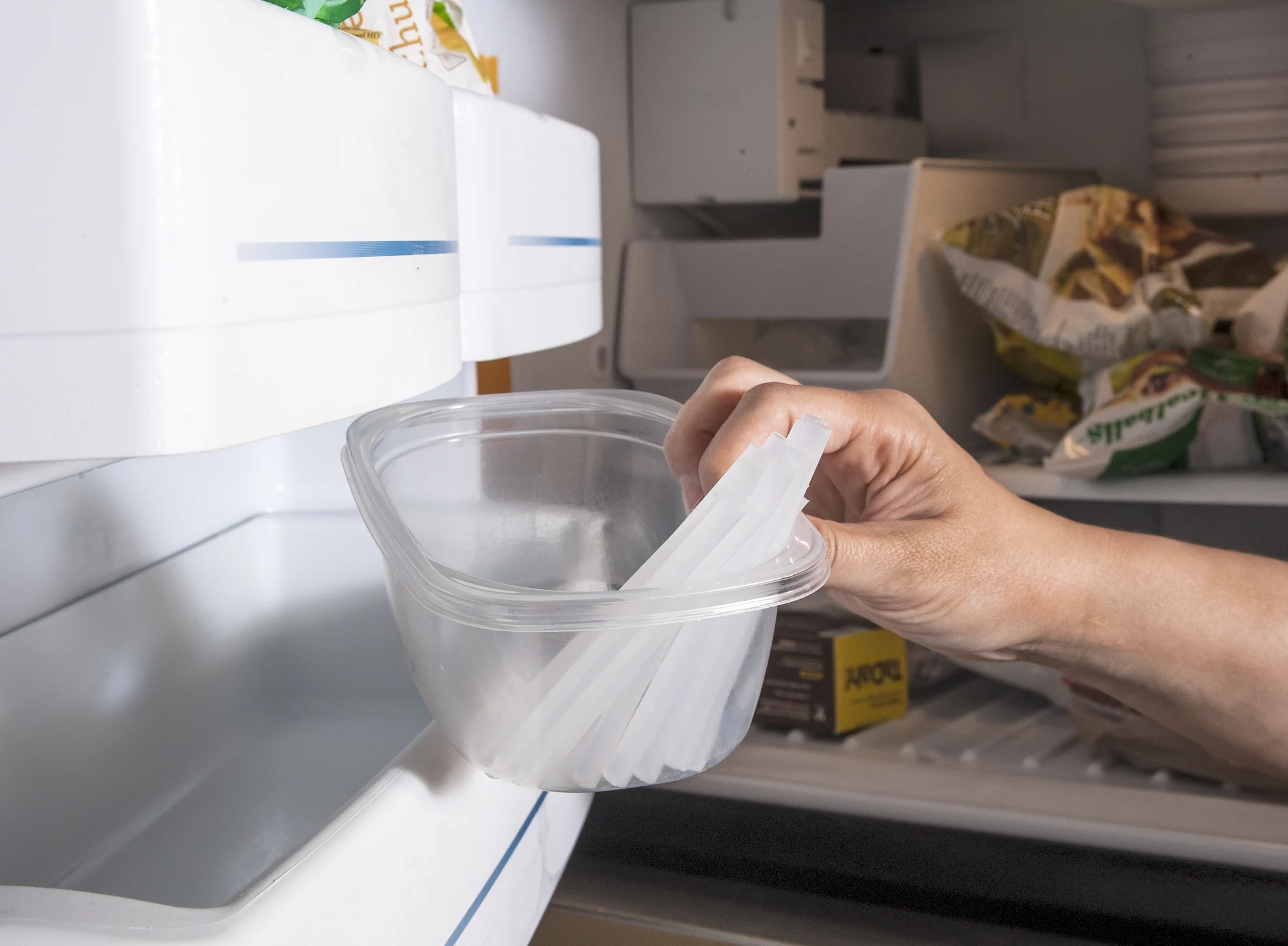 Freezer Prevents Stringy Glue Sticks