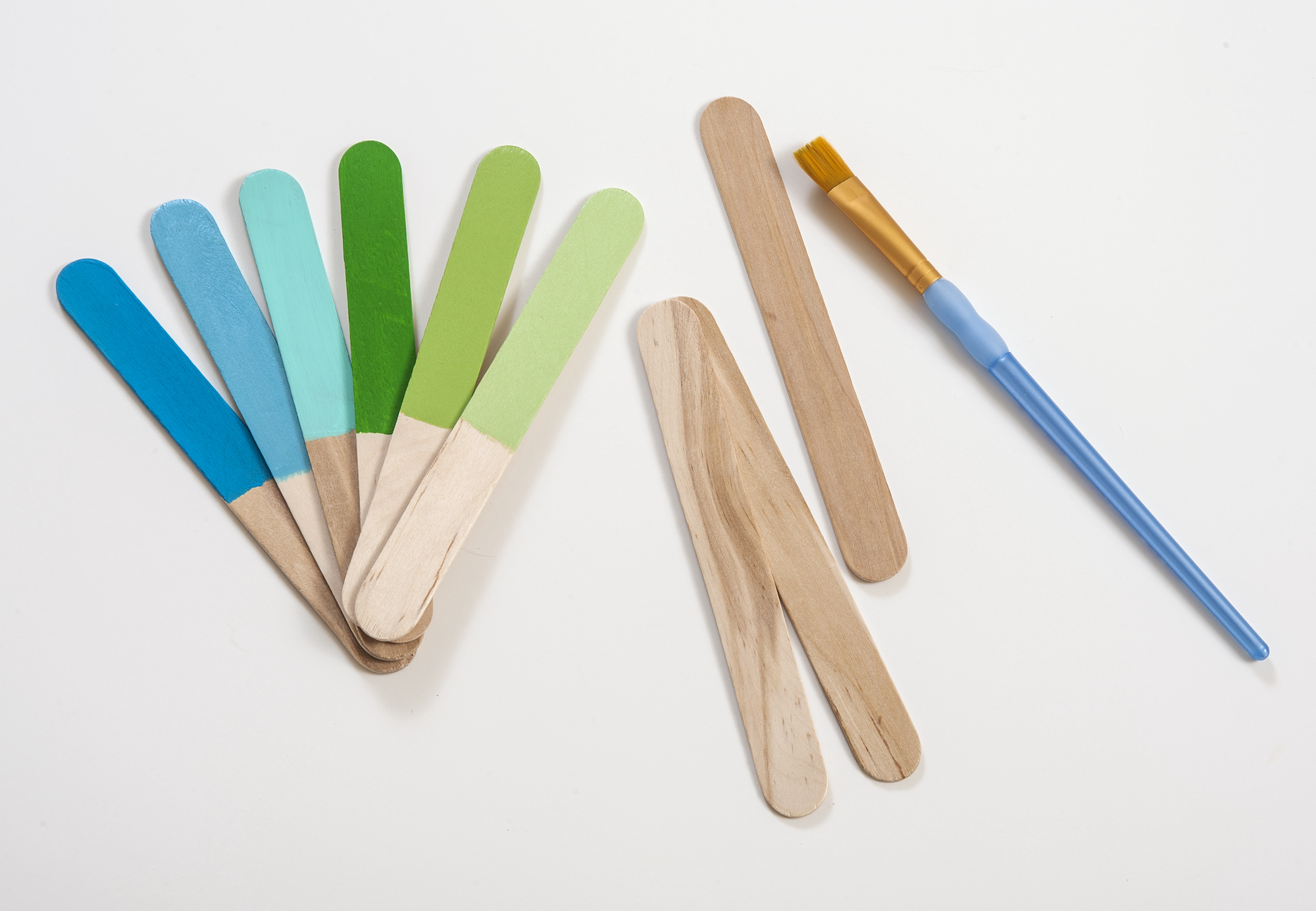 Paint Chips from Popsicle Sticks