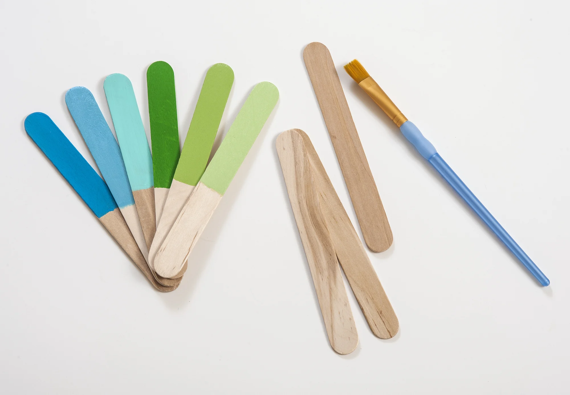 Paint Chips from Popsicle Sticks