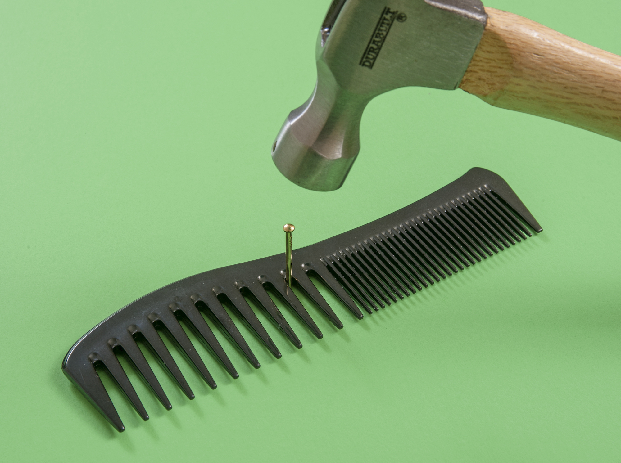 Put Nails in Straight with a Comb