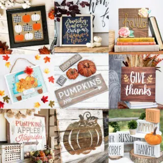 DIY fall signs for decor feature image