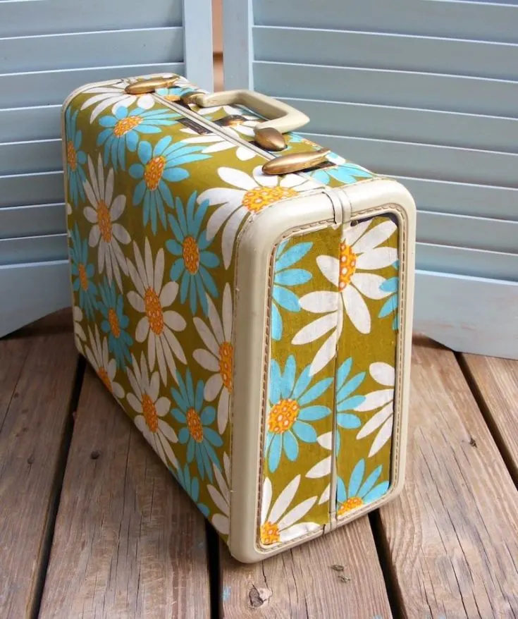 Decoupage suitcase