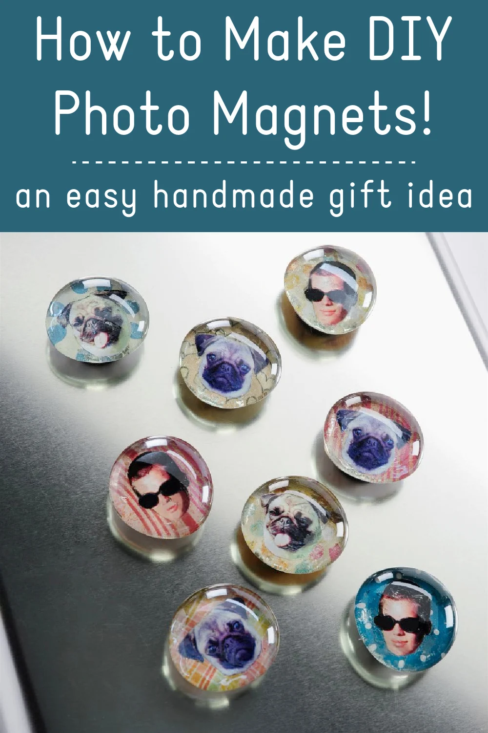 Easiest craft ever! Get some pics, some magnets, cardboard & mod
