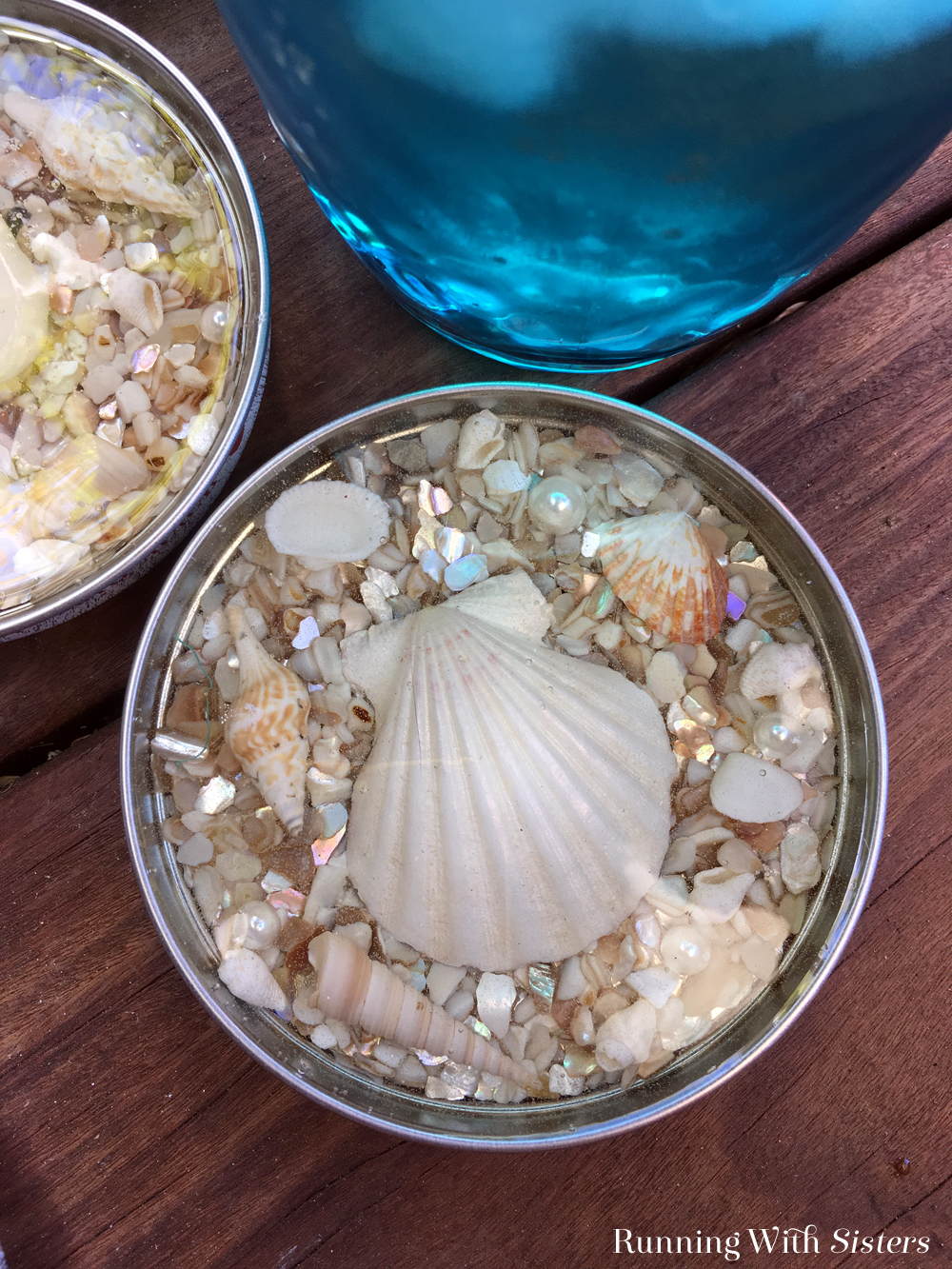 Seashell Coasters Made With Resin