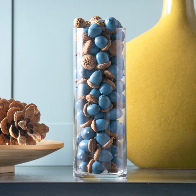 painted acorns sealed with Mod Podge
