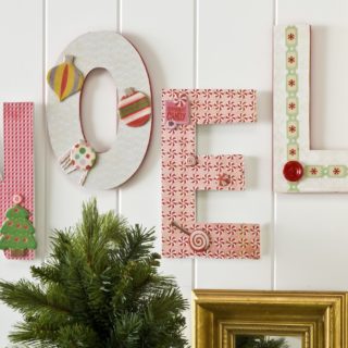 Easy NOEL Letters Christmas Wall Hanging