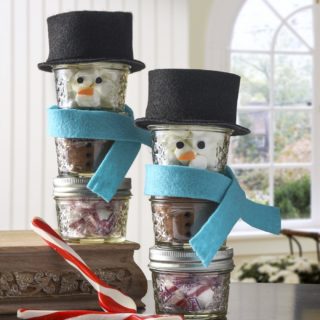 cocoa snowman jars