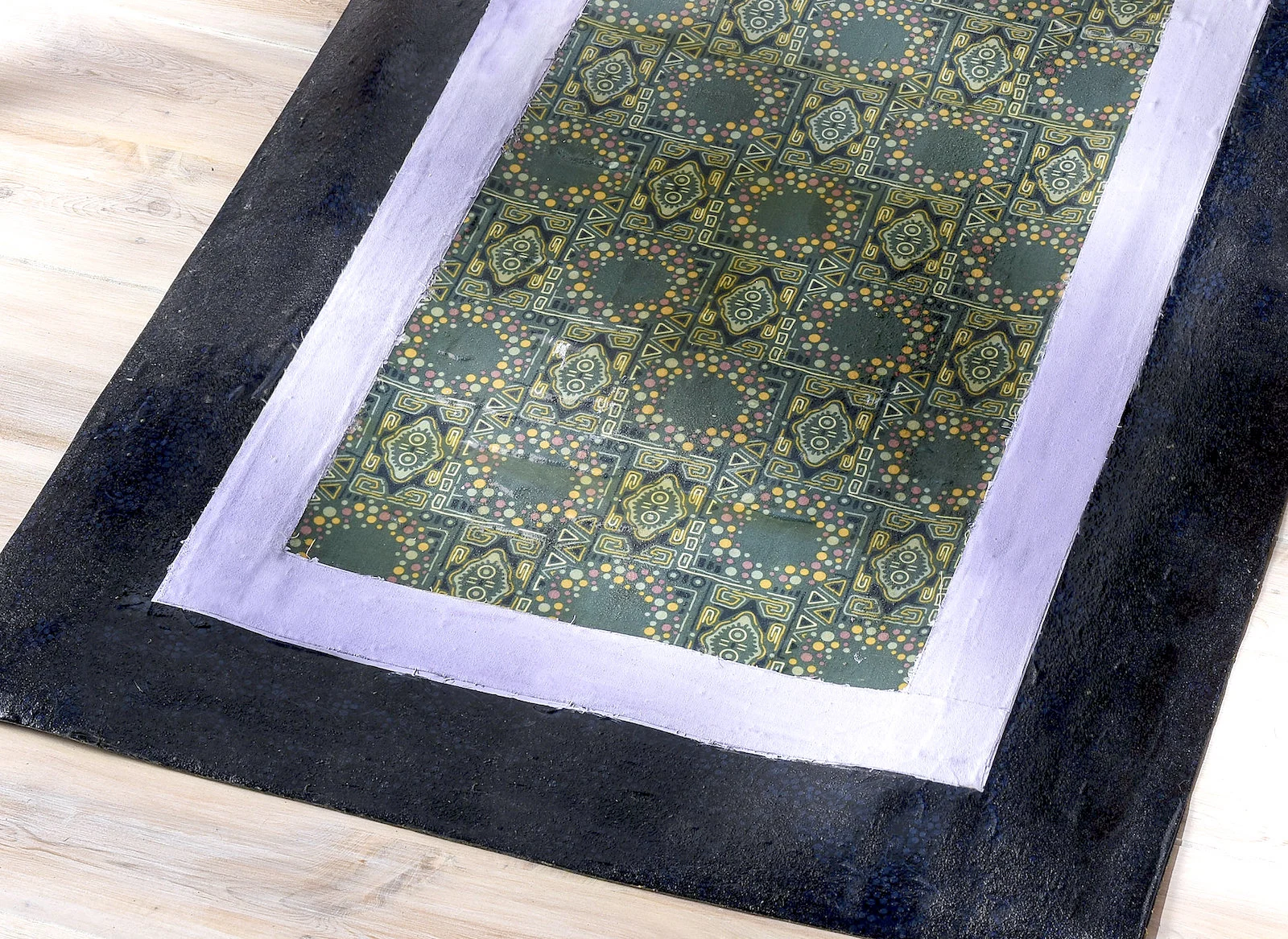 DIY vinyl floor cloth